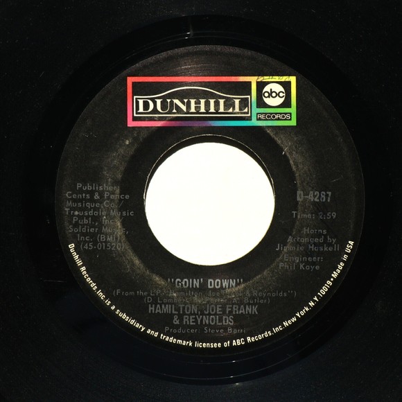 Hamilton, Joe Frank & Reynolds *Annabella /Goin' Down* 45 rpm Vinyl 7" Record - Picture 5 of 9